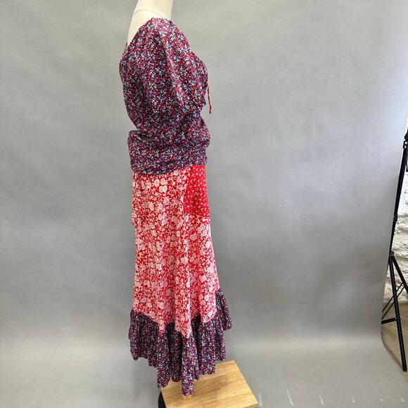 Vintage 70s Fadoosie western peasant style skirt and top set size 7 square dance - Picture 13 of 16